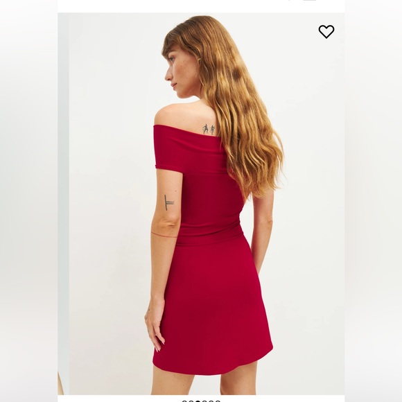 Reformation Vida Dress Cherry M NWT - Picture 3 of 7